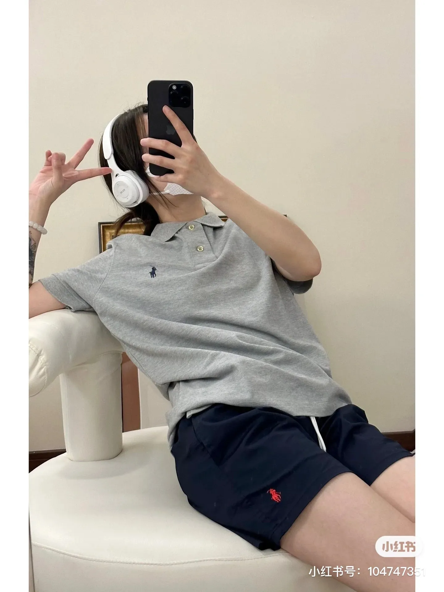 🅿️158 L14 #Ralph Lauren•Polo collar large version 2-button pony embroidered short-sleeved T-shirt ✅✅✅ Ready in stock Focus on quality Feel free to compare Size: XS S M L Color: Army Green Pink White Green Black Navy Khaki Klein Blue Gray Light Blue Big Red Yellow